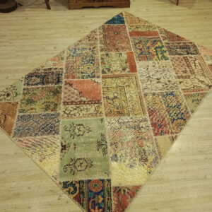 El Dokuma Klasik Patchwork Halı   160x230 cm  6383