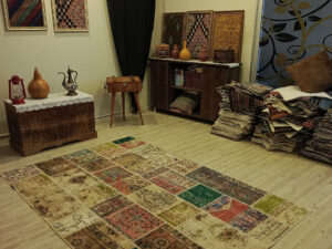 El Yapımı Anadolu Patchwork Halısı   160x230 cm  6384