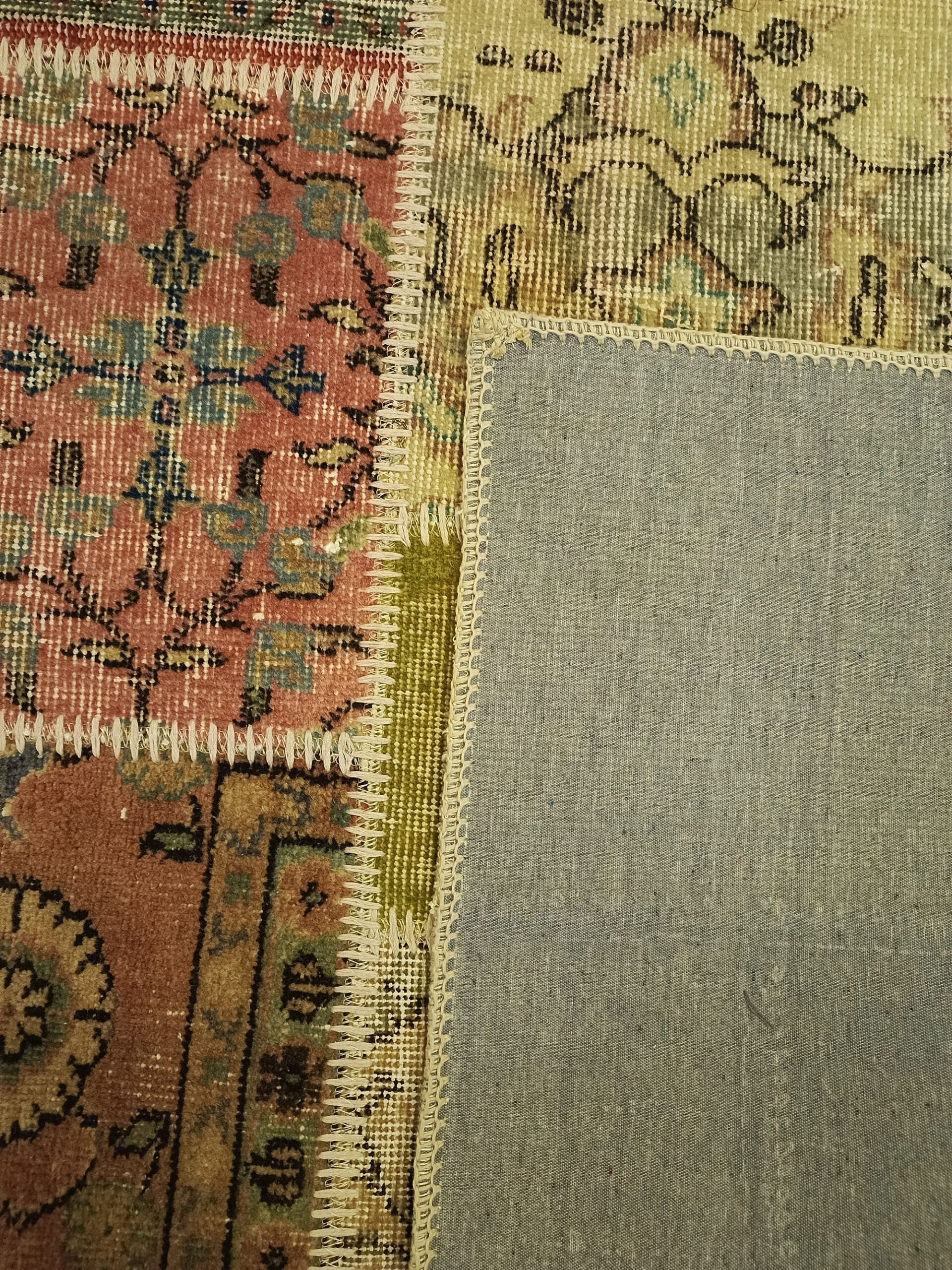 El Yapımı Anadolu Patchwork Halısı 160x230 cm 6384 - Görsel 3