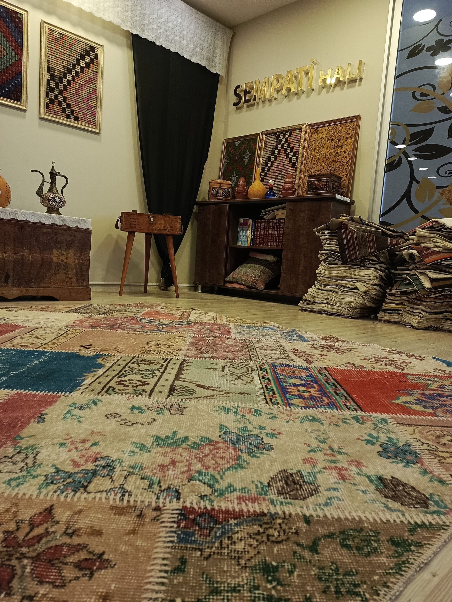 İnce İşçilik El Dokuma Patchwork Halı 160x230 cm 6388 - Görsel 3