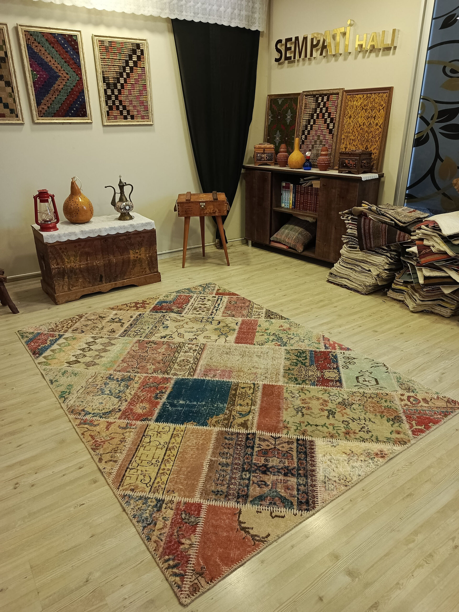 Geçmişin İzleri Patchwork Halı 160x225 cm 6389 - Görsel 2