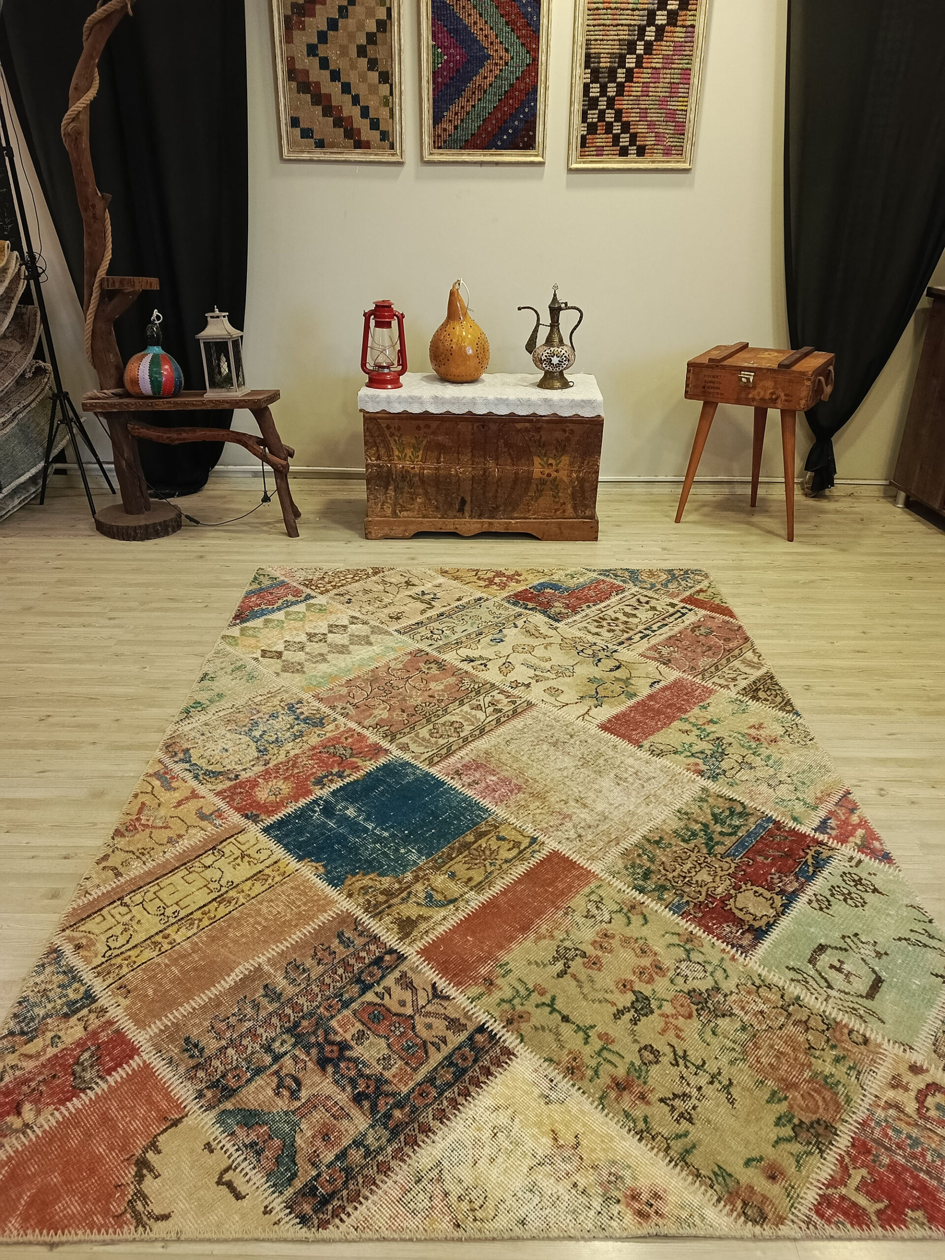 Geçmişin İzleri Patchwork Halı 160x225 cm 6389 - Görsel 5