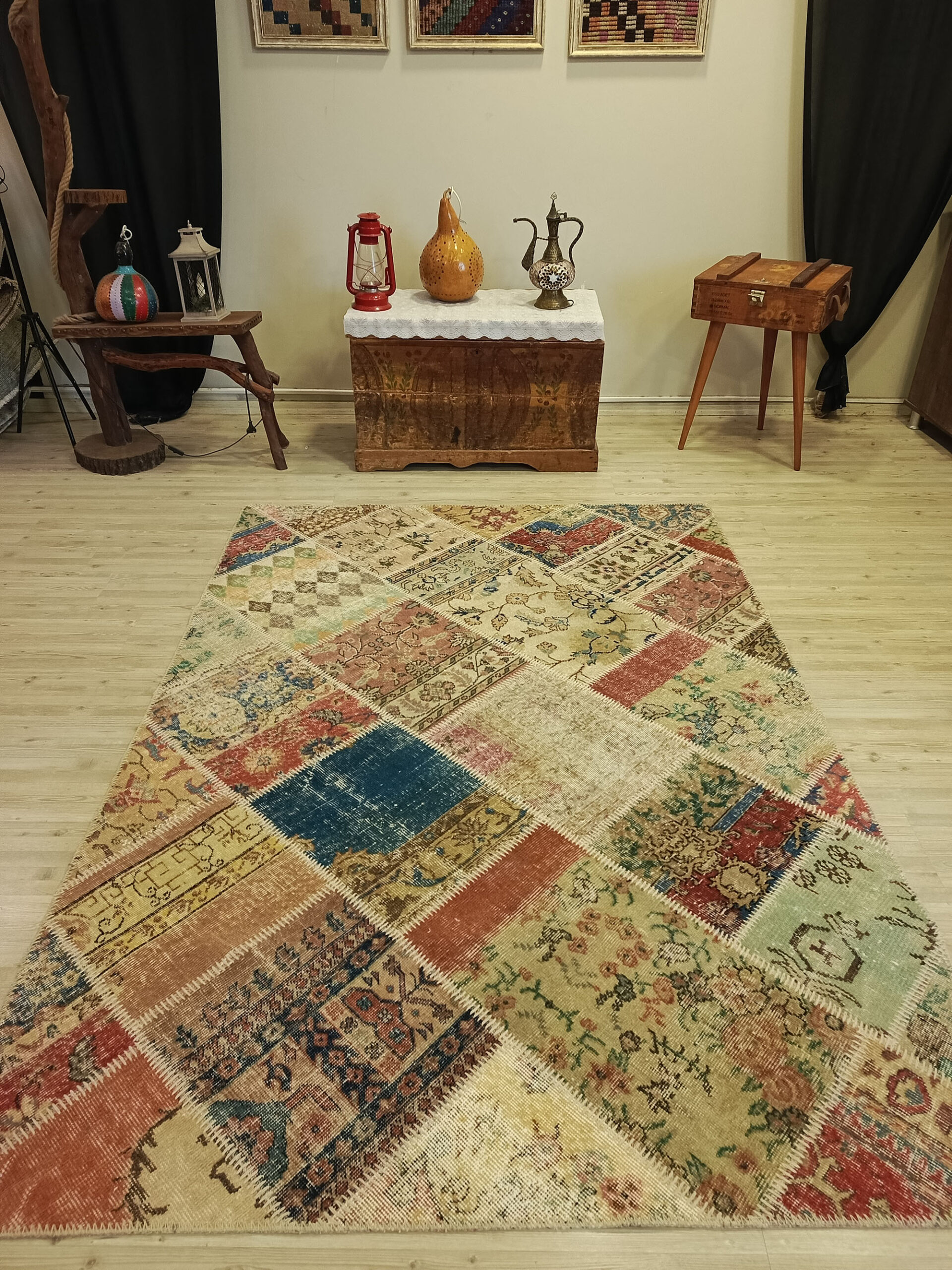 Geçmişin İzleri  Patchwork Halı   160x225 cm  6389
