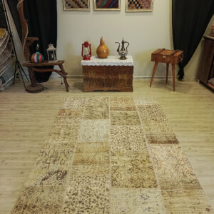 El Dokuma Özel Tasarım Patchwork Halı   160x230 cm  6390