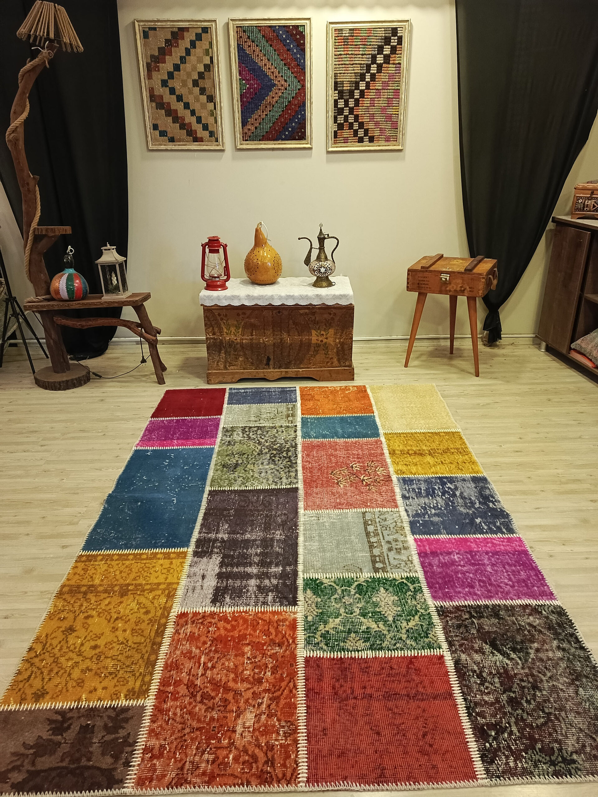 El Yapımı  Patchwork Halı   160x230 cm  6392