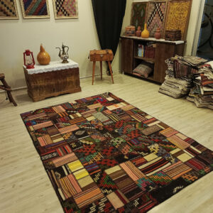 Geleneksel  El Yapımı Patchwork Halısı   160x230 cm  6393