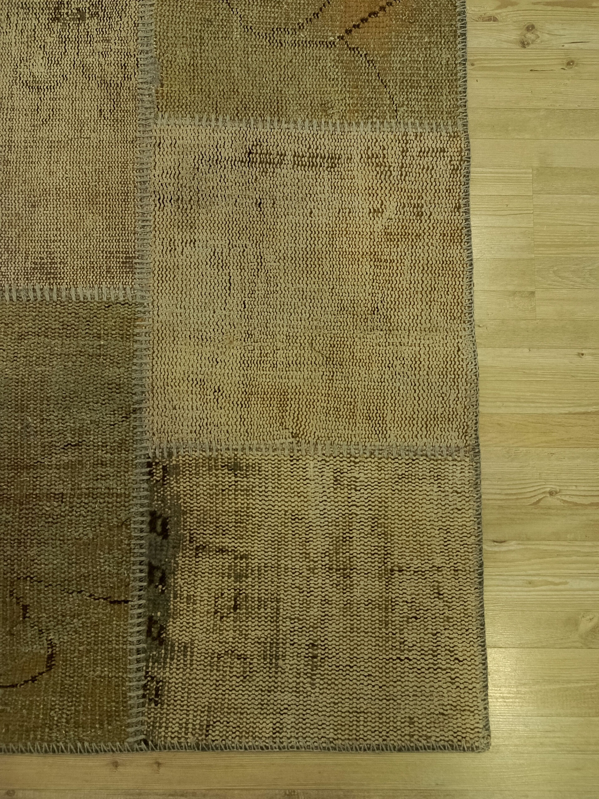 Kök Boya El Dokuma Patchwork Halısı 160x240 cm 6395 - Görsel 5