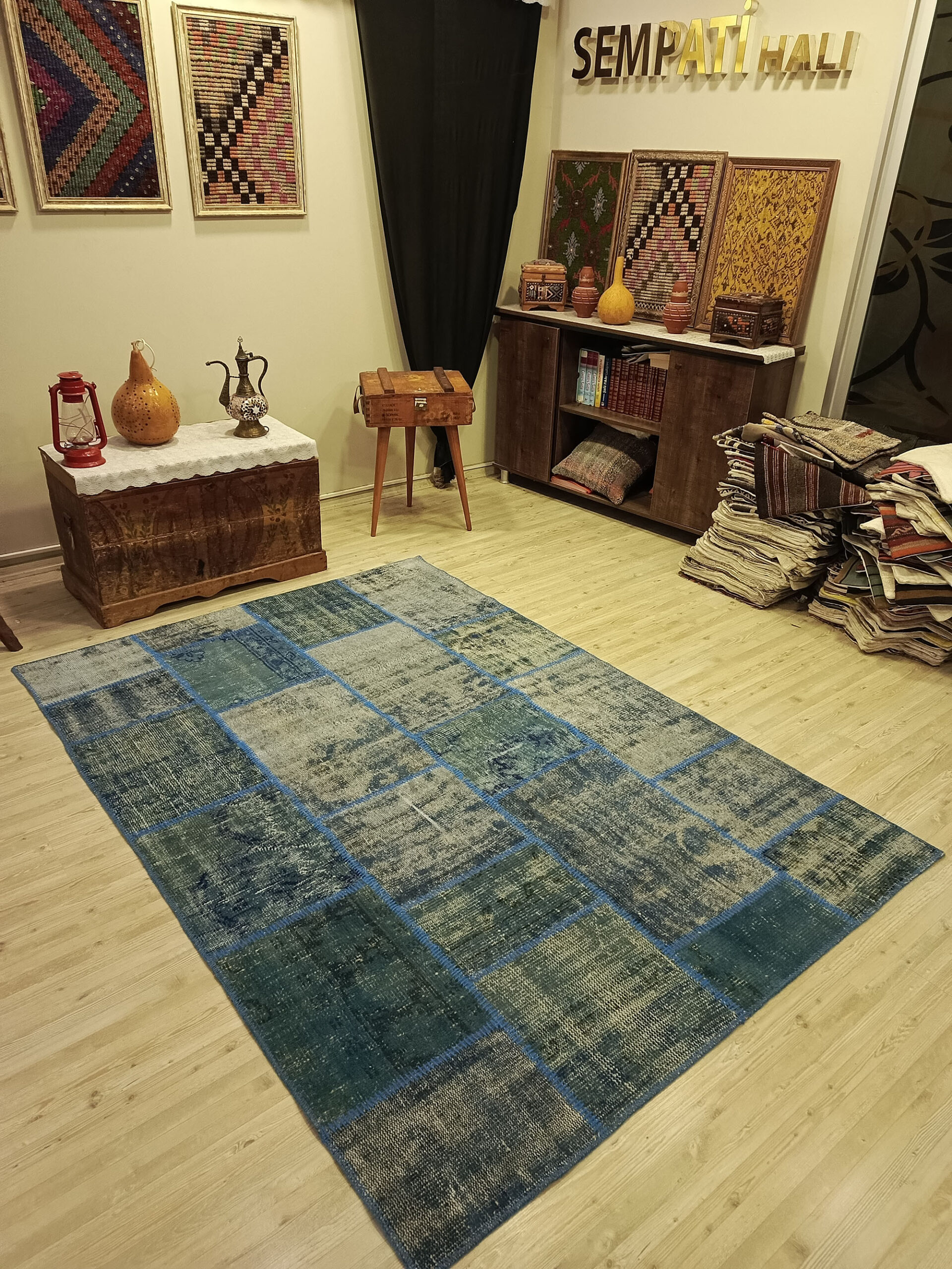 Anadolu Desenli Eskitme Patchwork Halı   160x230 cm  6399