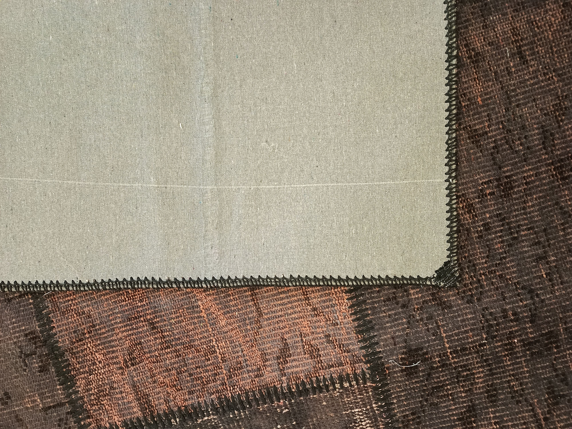 El İşçiliği Eskitme Patchwork Halı 160x230 cm 6400 - Görsel 6