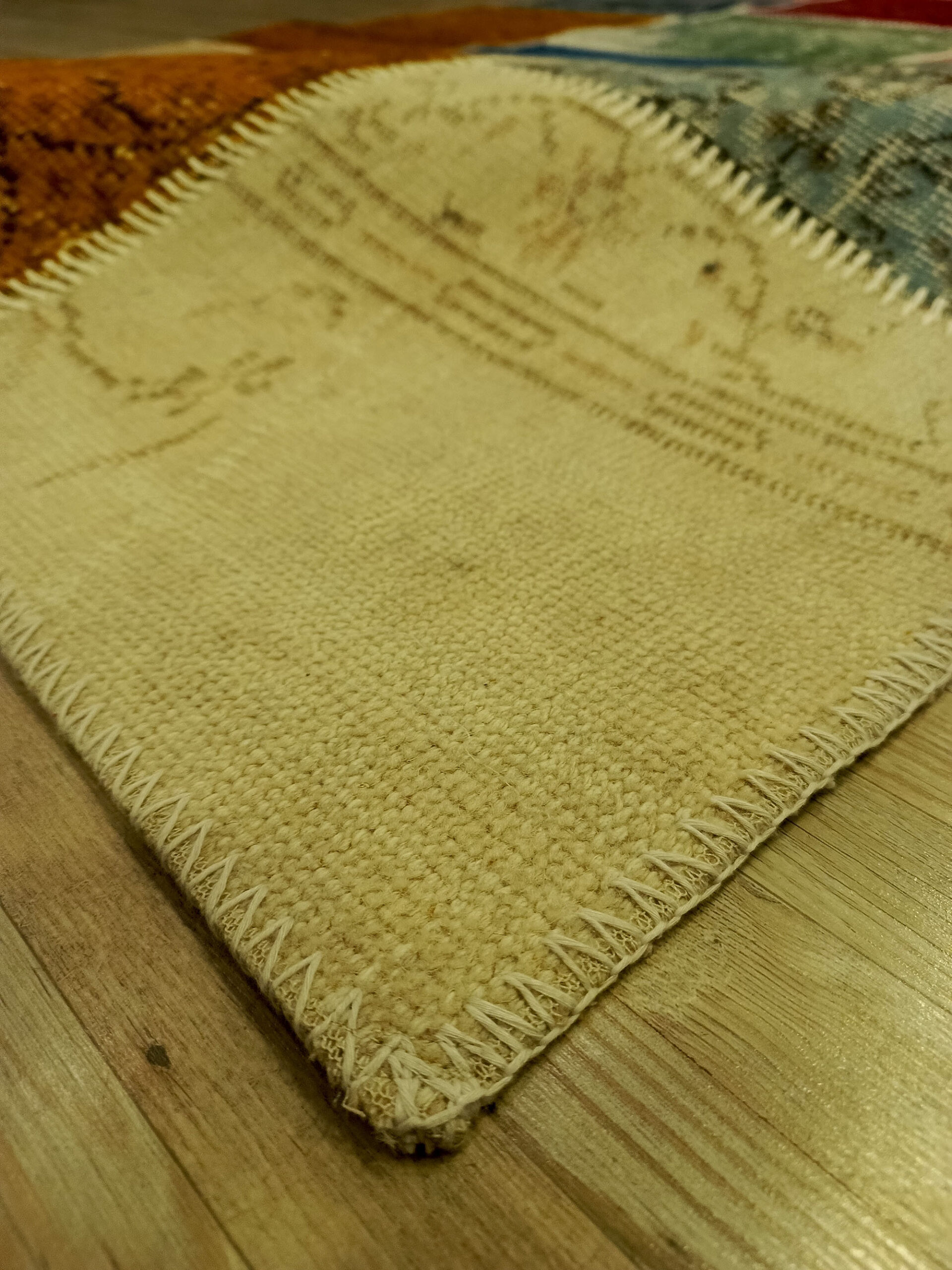 El Yapımı Anadolu Patchwork Halısı 160x235 cm 6405 - Görsel 5