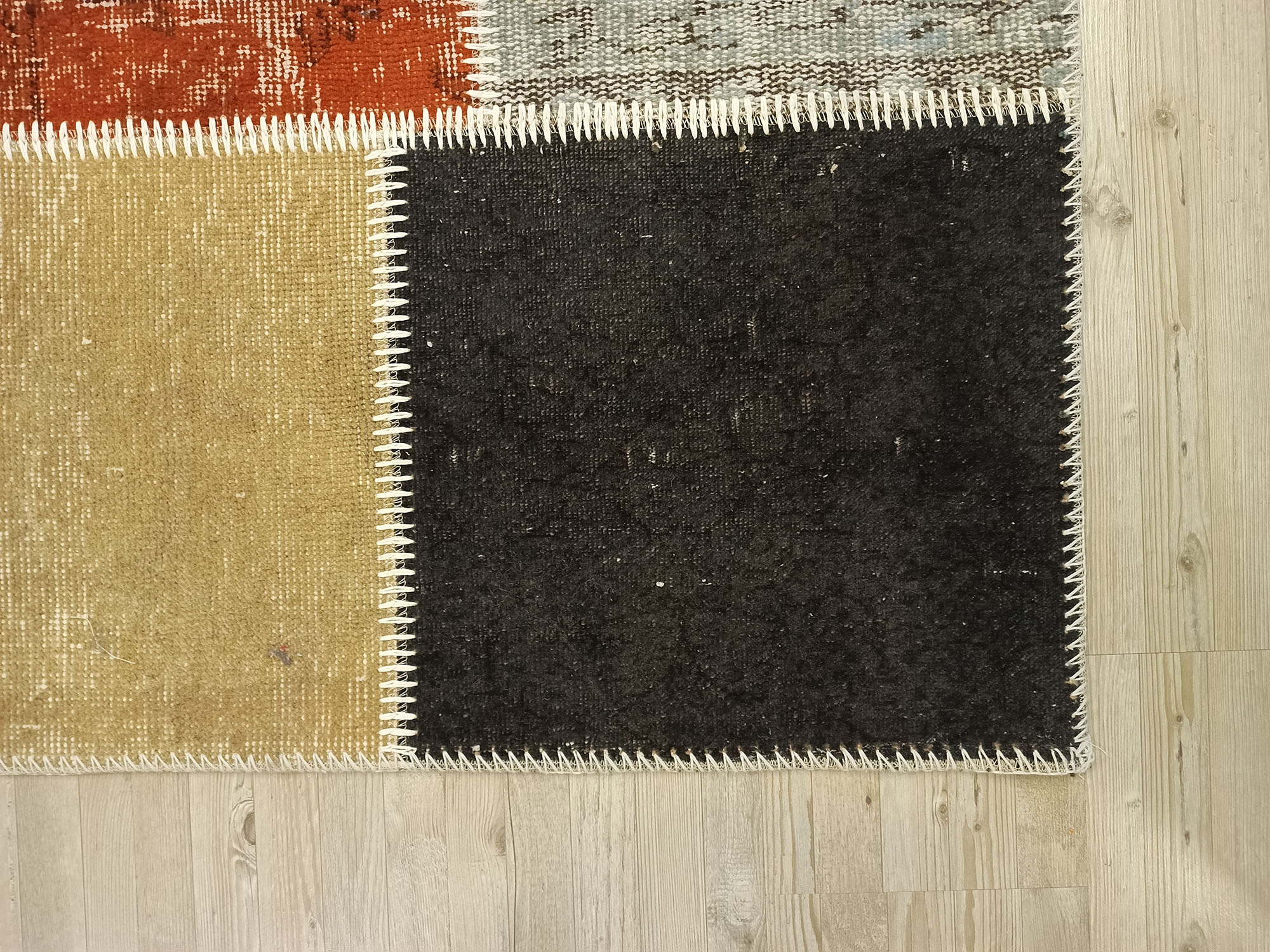 El Yapımı Anadolu Patchwork Halısı 160x235 cm 6405 - Görsel 6