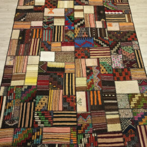 İnce İşçilik El Dokuma Patchwork Halı   160x230 cm  6409