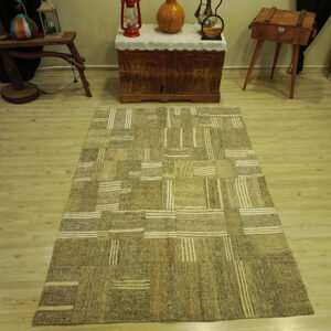 Yüzyıllık Sanat Eskitme Patchwork Halısı   128x182 cm  6417