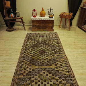Yün Eskitme Patchwork Halı   119x240 cm  6418