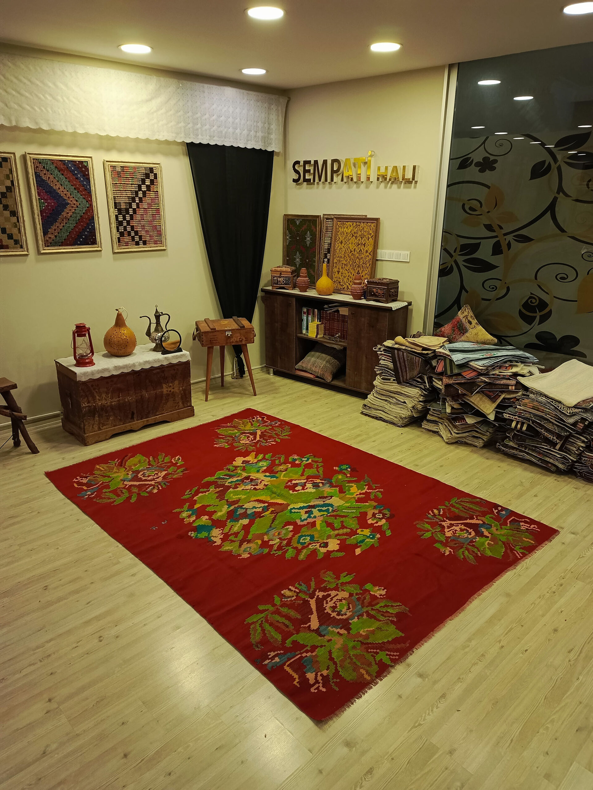 El Yapımı Anadolu Patchwork Halısı 179x252 cm 6420 - Görsel 2