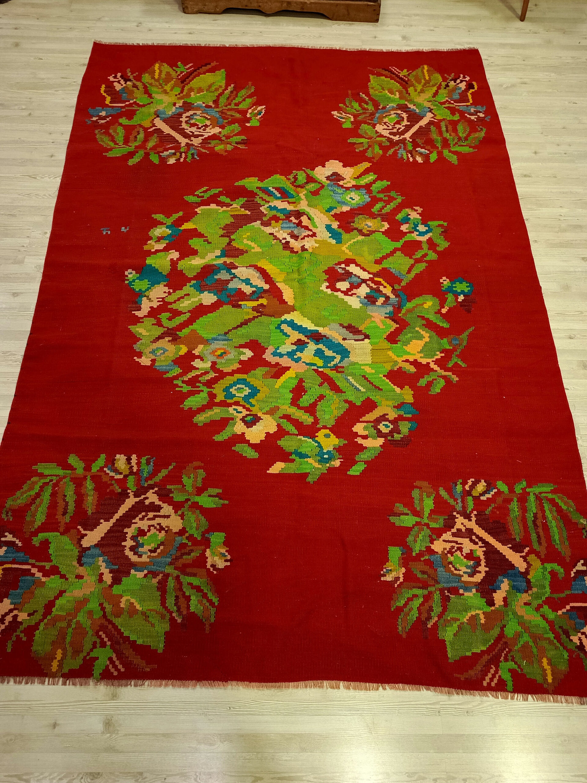 El Yapımı Anadolu Patchwork Halısı 179x252 cm 6420 - Görsel 4