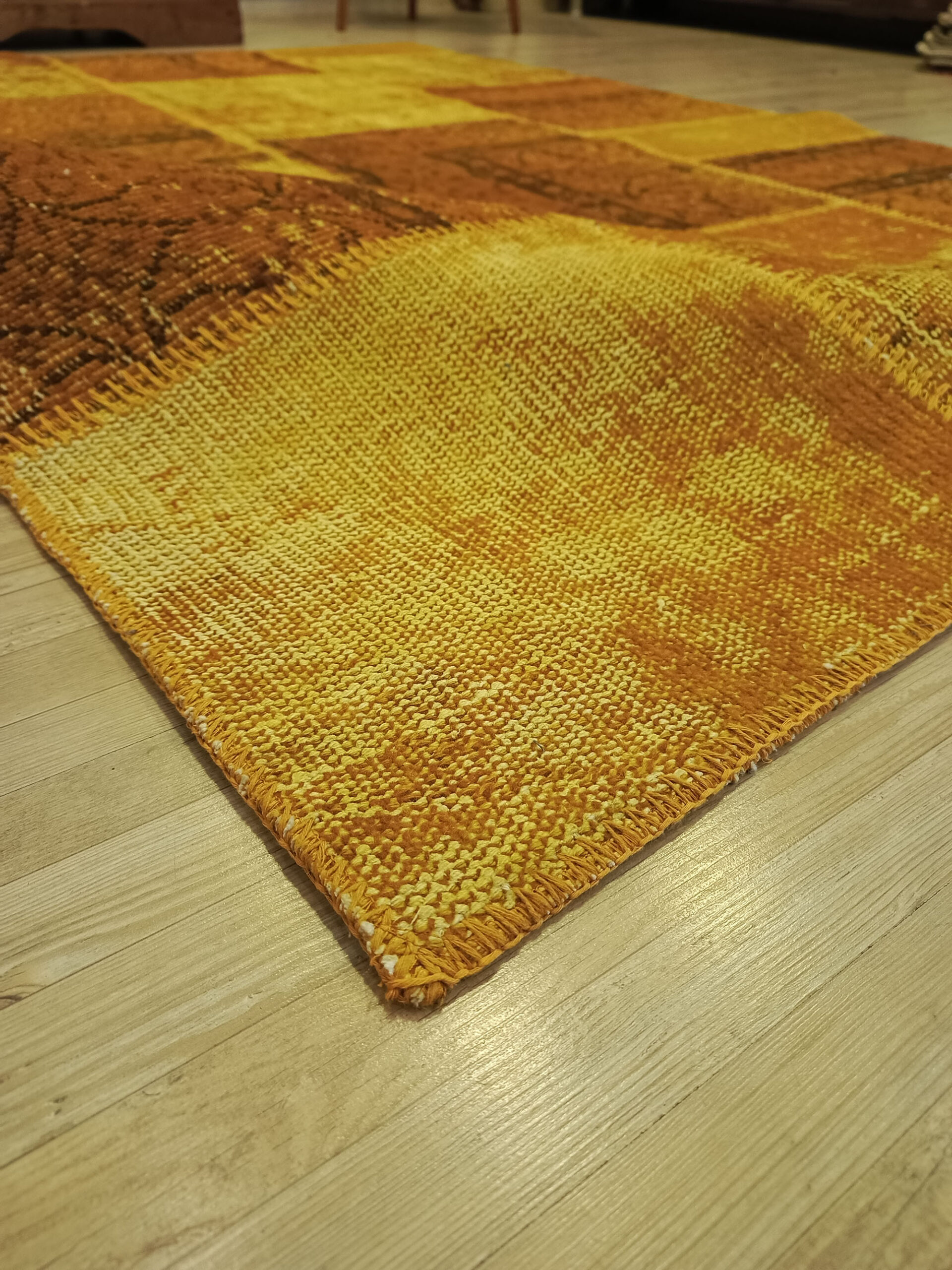 Geçmişin İzleri Sarı Patchwork Halı 160x230 cm 6500 - Görsel 4