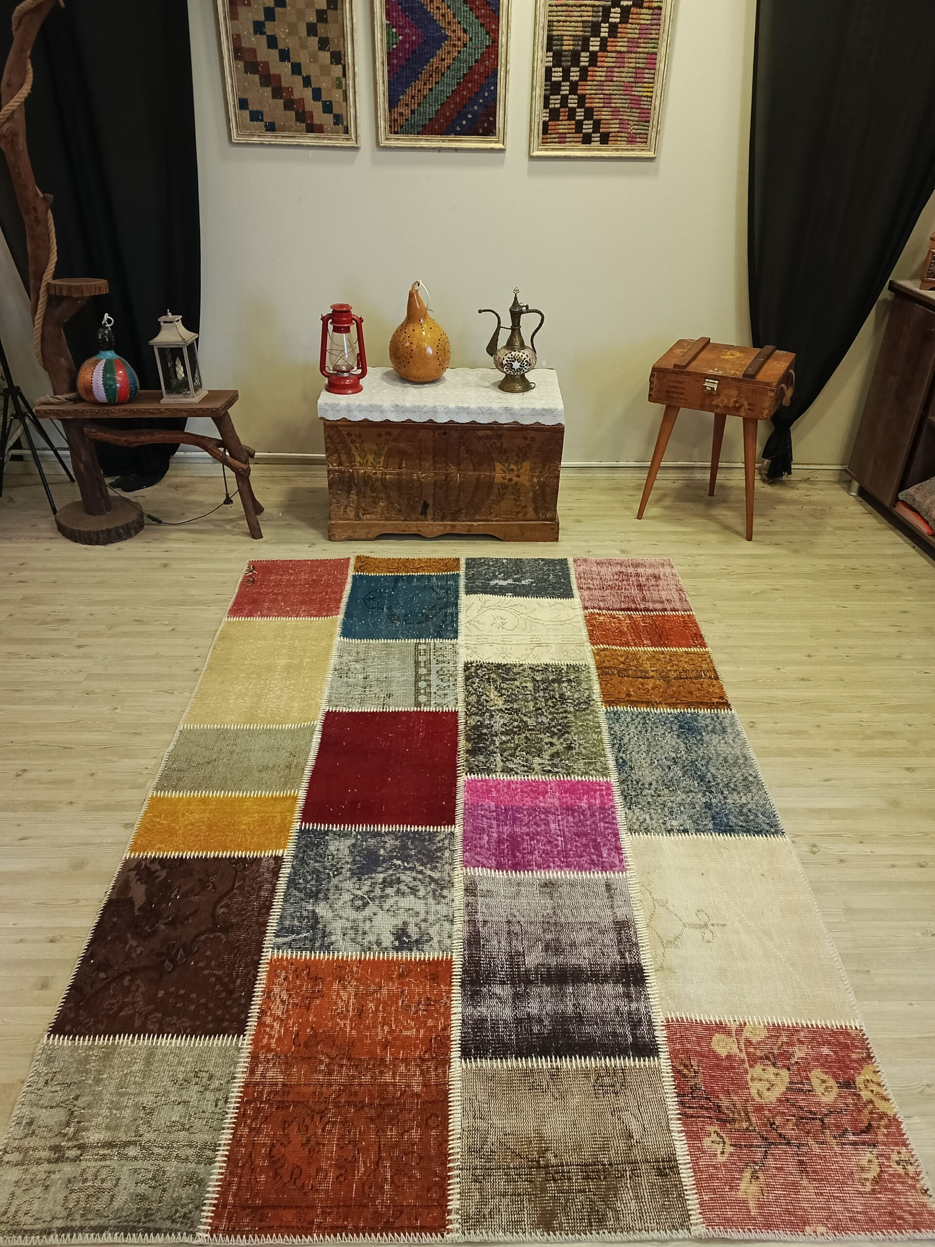 El Yapımı  Patchwork Halı   160x230 cm  6503