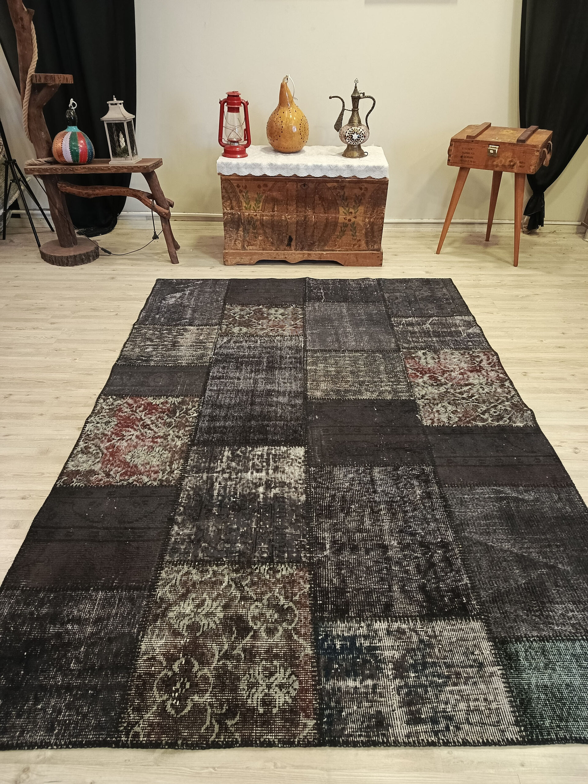 Geleneksel  El Yapımı Patchwork Halısı   160x230 cm  6504