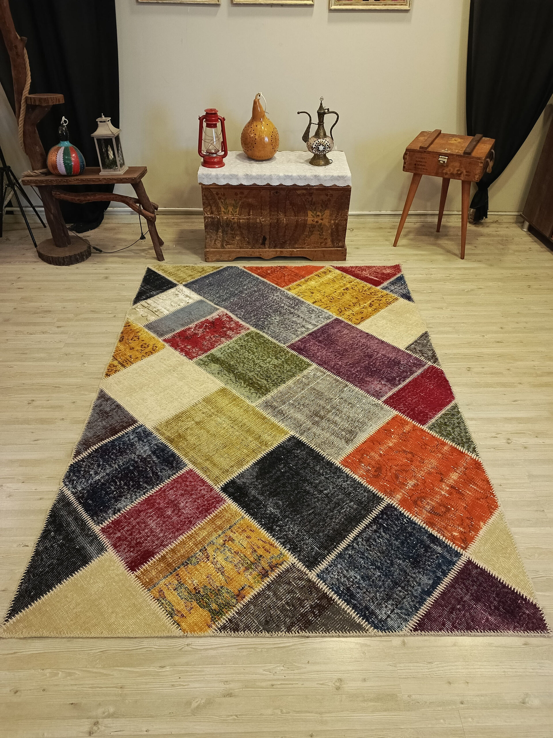 Doğal Dokuma  Patchwork Halı   160x227 cm  6508