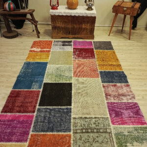 Yün Dokuma  Patchwork Halı   160x230 cm  6512