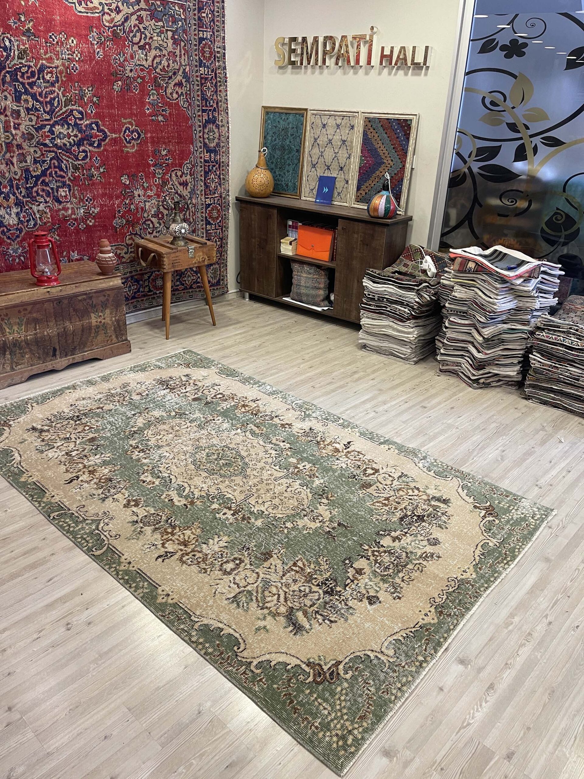 Eskitme Yün Halı 156 x 260 cm 10403