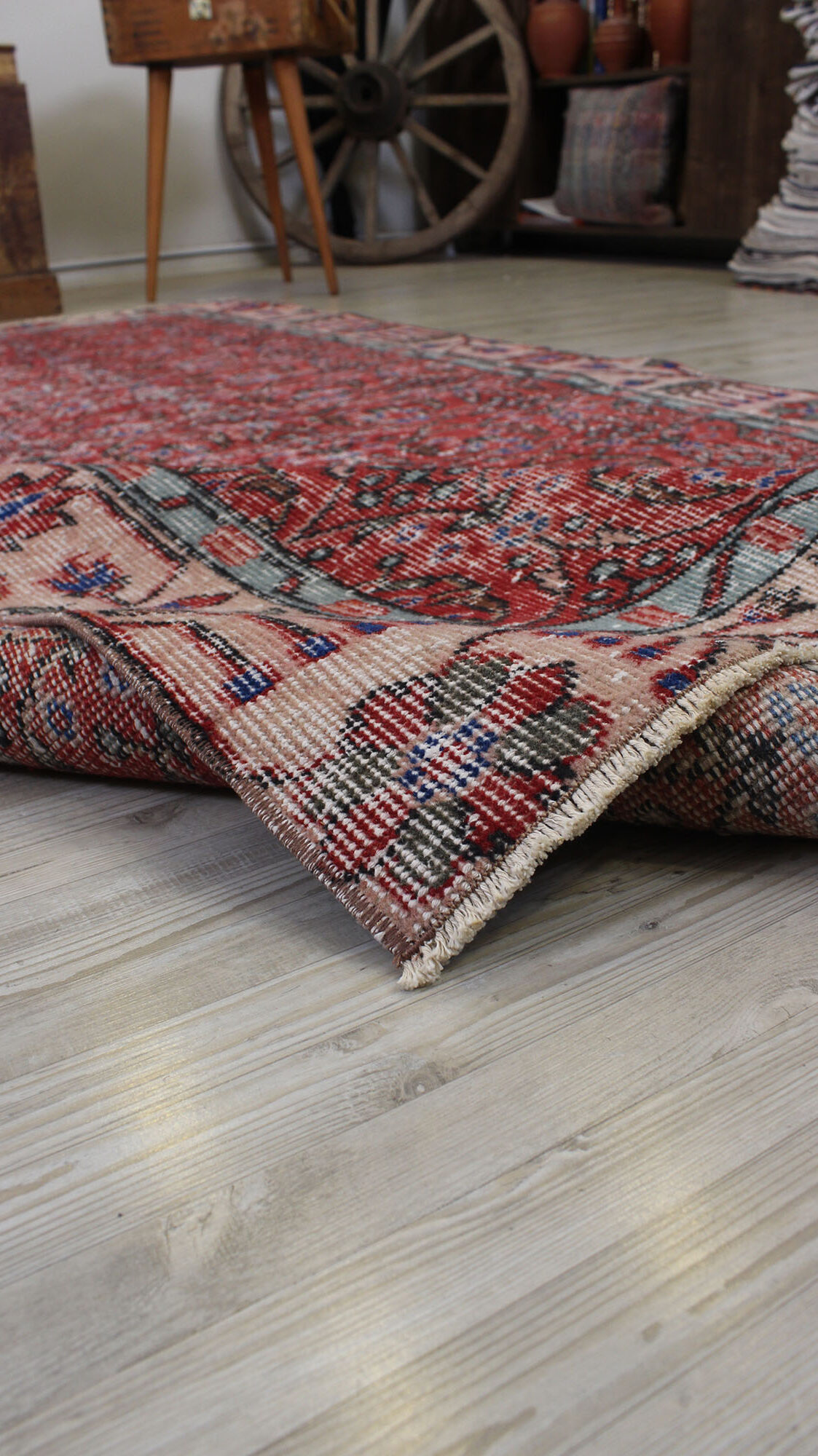 Eskitme El Yapımı Yün Halı 156 x 278 cm 10514 - Görsel 6