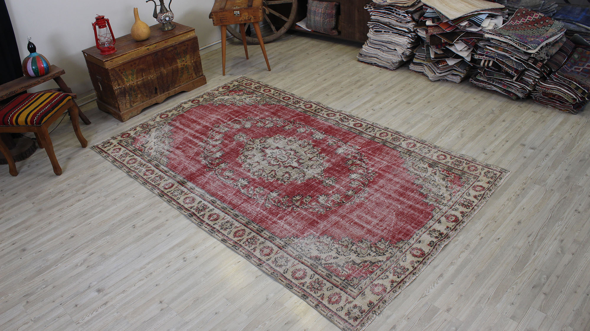 Eskitme Vintage El Halı 158 x 260 cm 10519