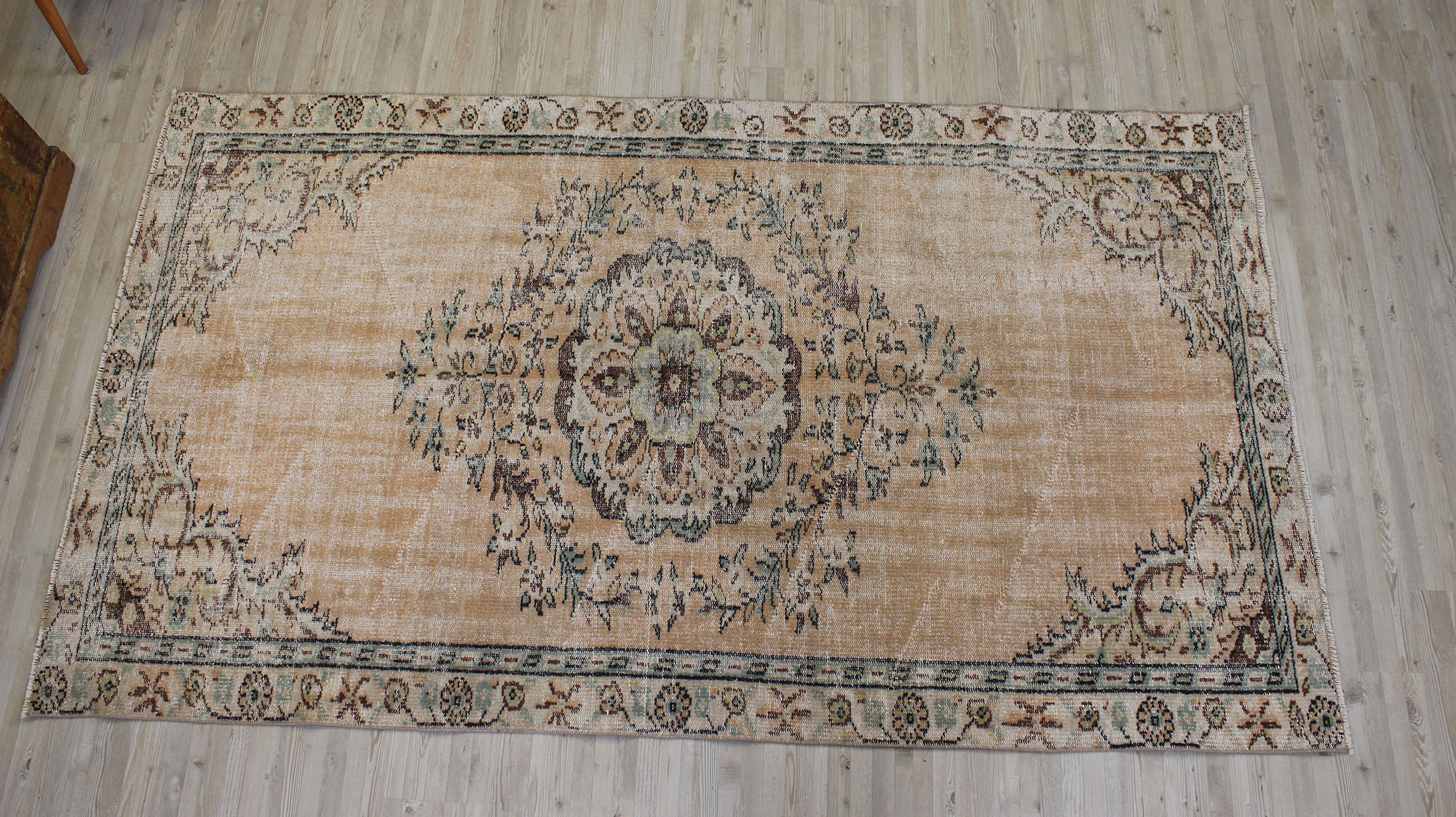 Eskitme Vintage Yün Halı 141 x 250 cm 10522 - Görsel 8