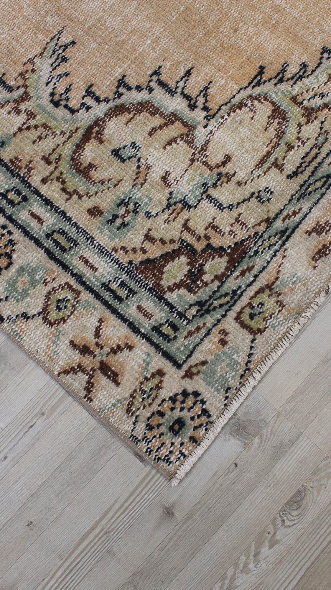 Eskitme Vintage Yün Halı 141 x 250 cm 10522 - Görsel 6