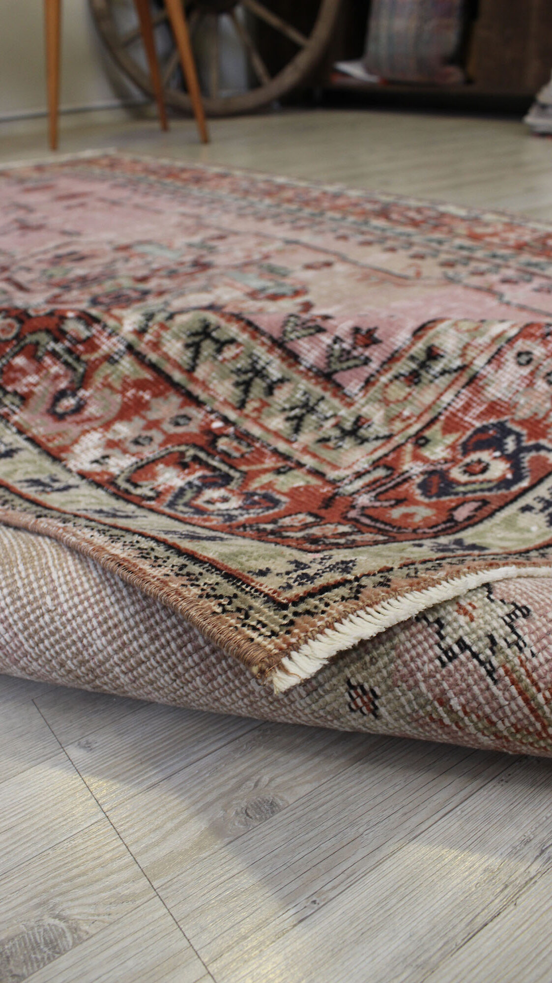 Eskitme Yün El Yapımı Halı 154 x 236 cm 10526 - Görsel 7