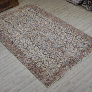 Vintage El Dokuma Halı Yün 163 x 261 cm 10536