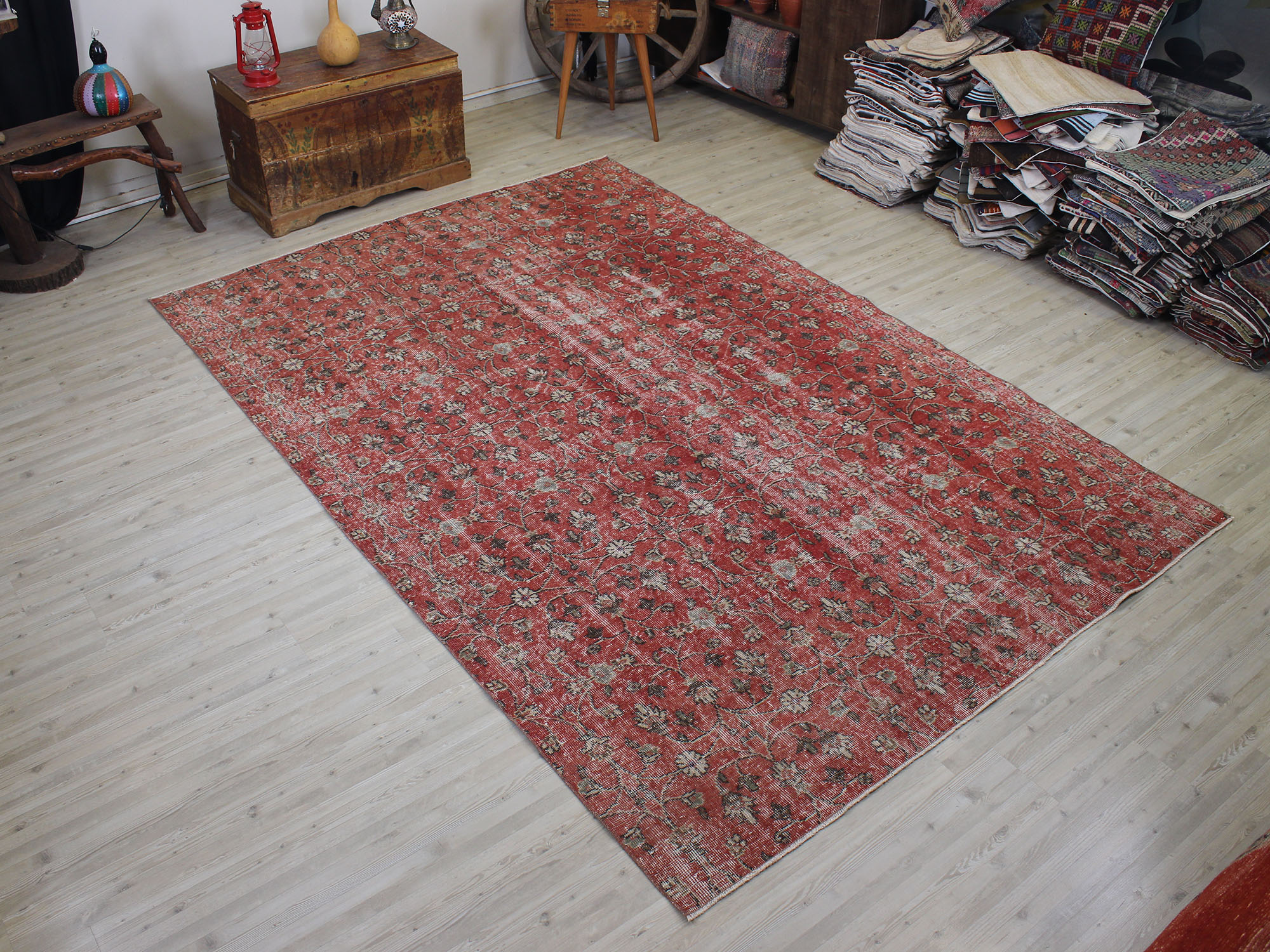 Vintage El Yapımı Halı Eskitme 203 x 303 cm 10540