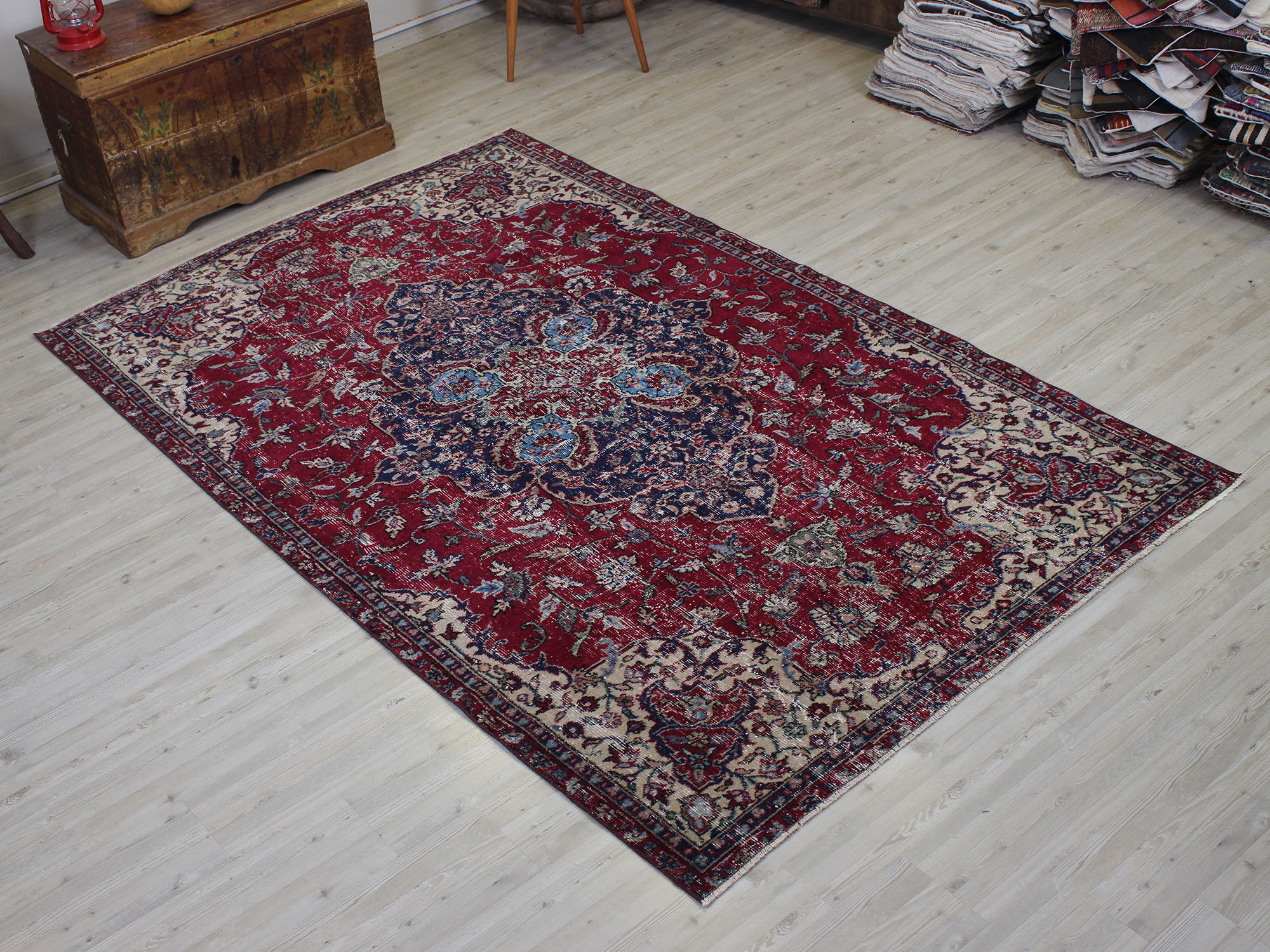 Vintage Eskitme El Halı 158 x 257 cm 10544