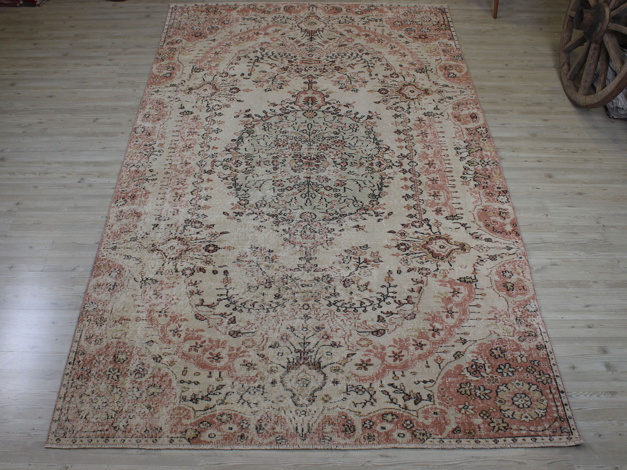 Vintage Yün Eskitme Halı 180 x 304 cm 10551 - Görsel 4