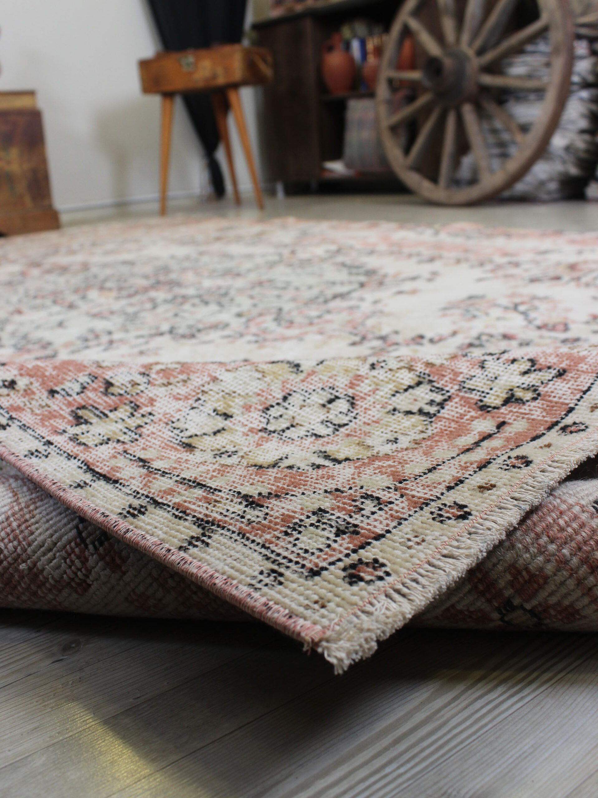 Vintage Yün Eskitme Halı 180 x 304 cm 10551 - Görsel 7