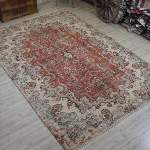 Yün El Dokuma Halı Vintage 214 x 317 cm 10555