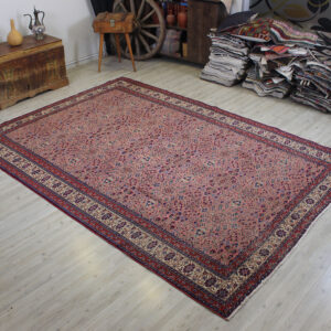 Yün El Dokuma Vintage Halı 206 x 294 cm 10558