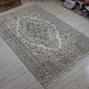 Yün Eskitme Vintage Halı 180 x 302 cm 10568