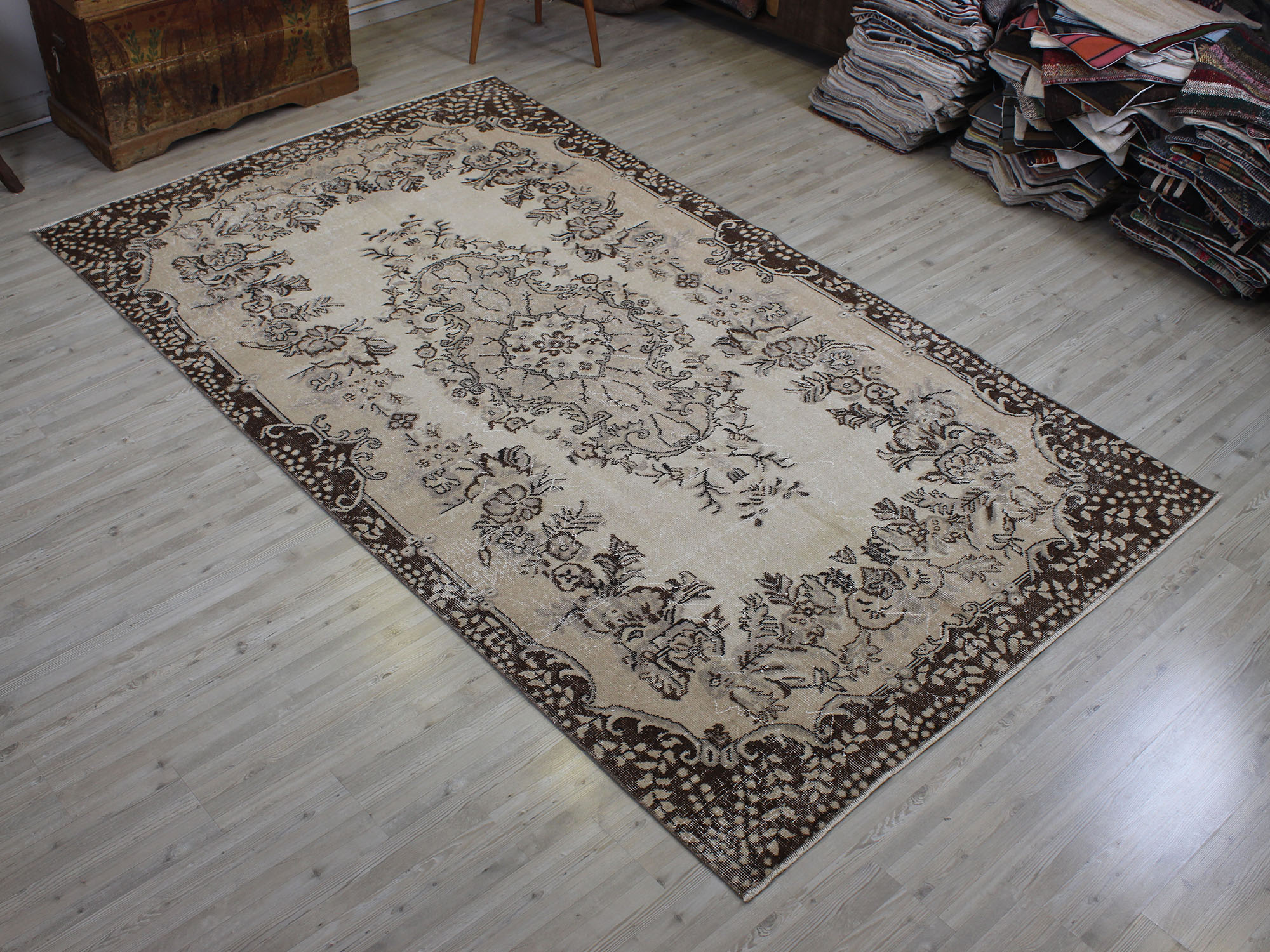 Yün Vintage El Dokuma Halı 161 x 282 cm 10570