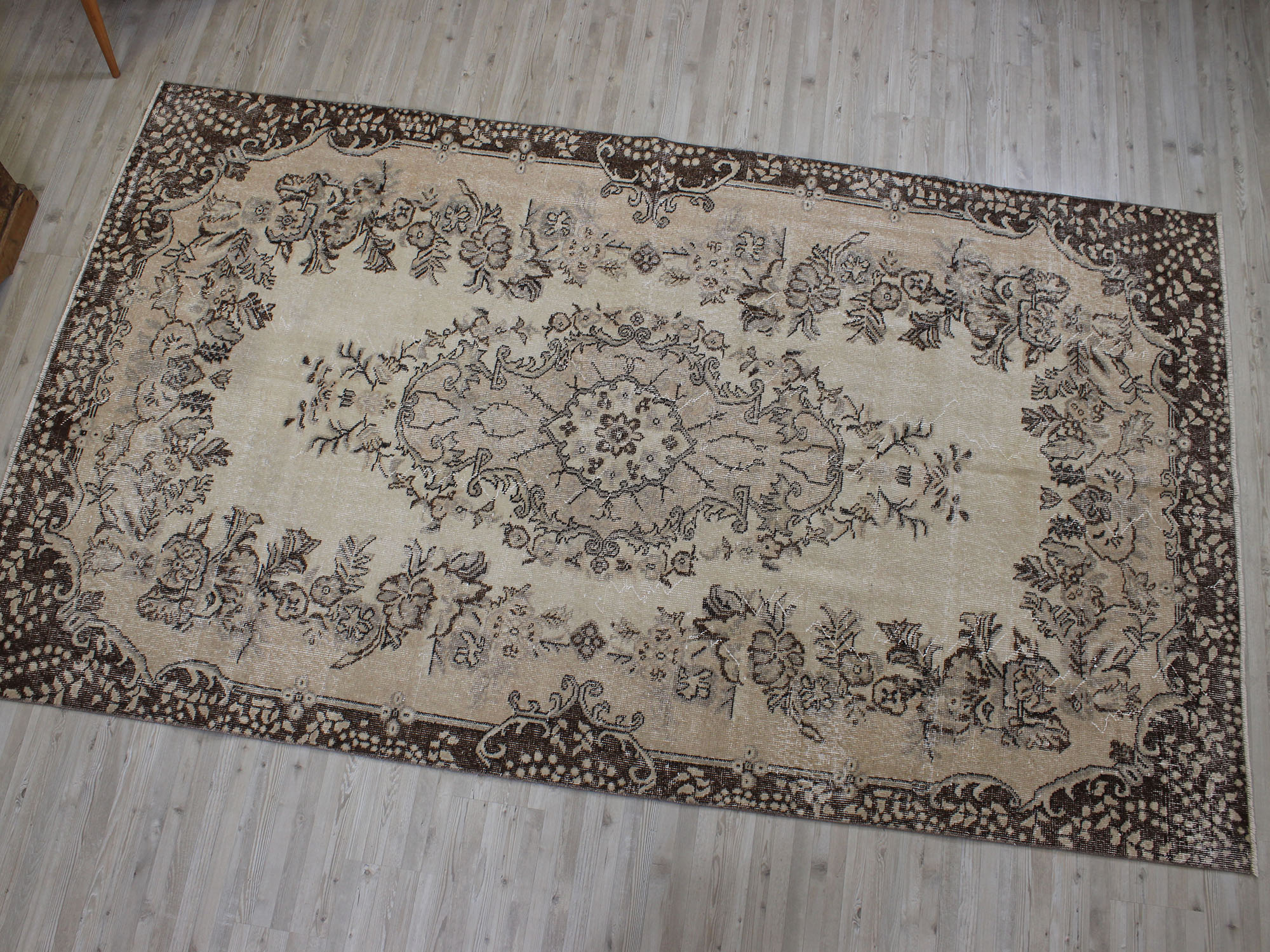 Yün Vintage El Dokuma Halı 161 x 282 cm 10570 - Görsel 4