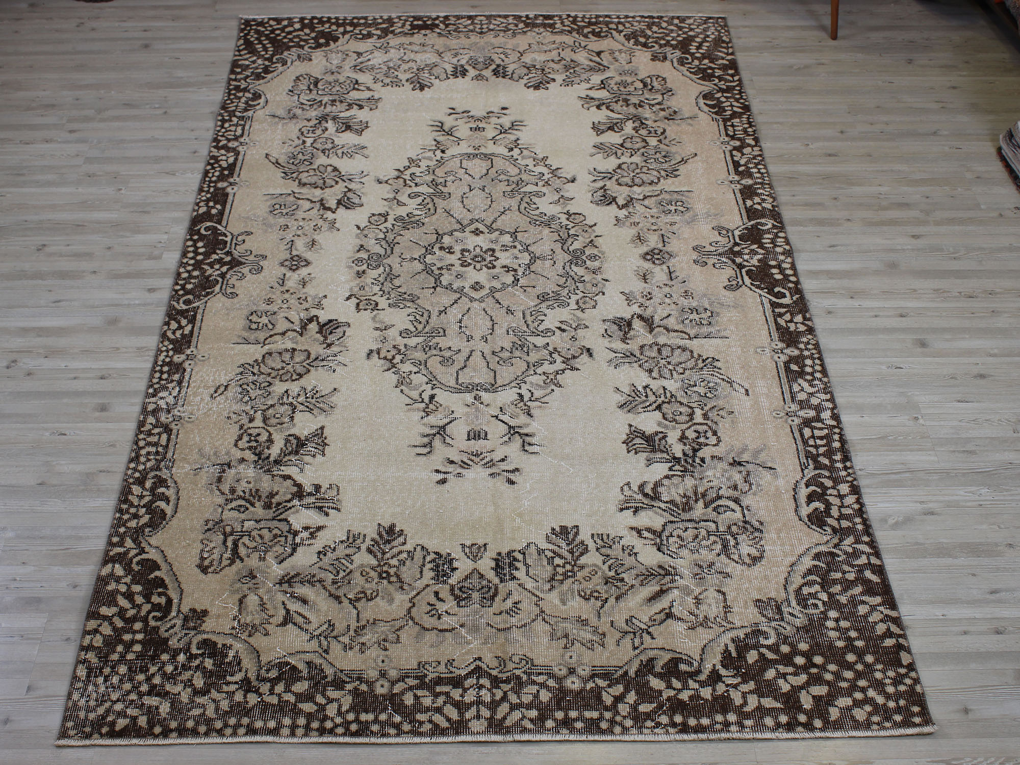 Yün Vintage El Dokuma Halı 161 x 282 cm 10570 - Görsel 7