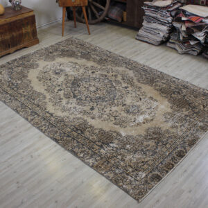 Yün Vintage El Yapımı Halı 178 x 279 cm 10571