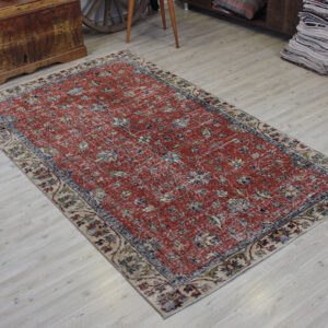 El Yapımı Yün Eskitme Halı 142 x 235 cm 10585