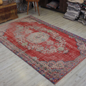 El Yapımı Yün Vintage Halı 165 x 259 cm 10588