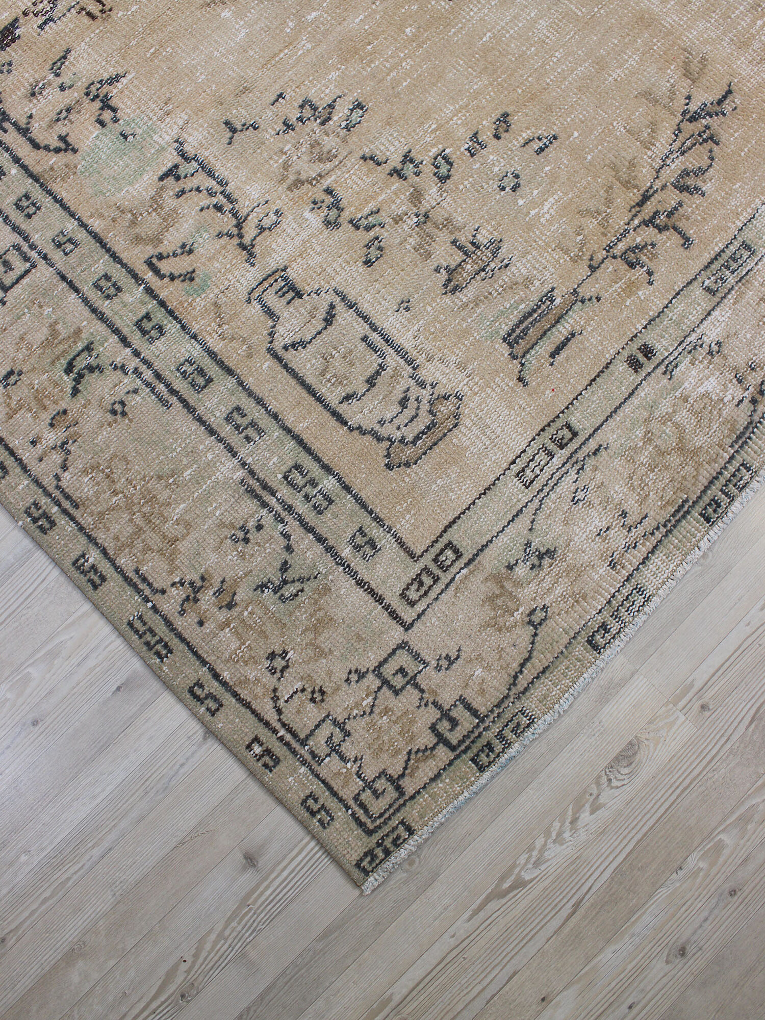 Eskitme El Dokuma Halı Yün 190 x 275 cm 10591 - Görsel 5