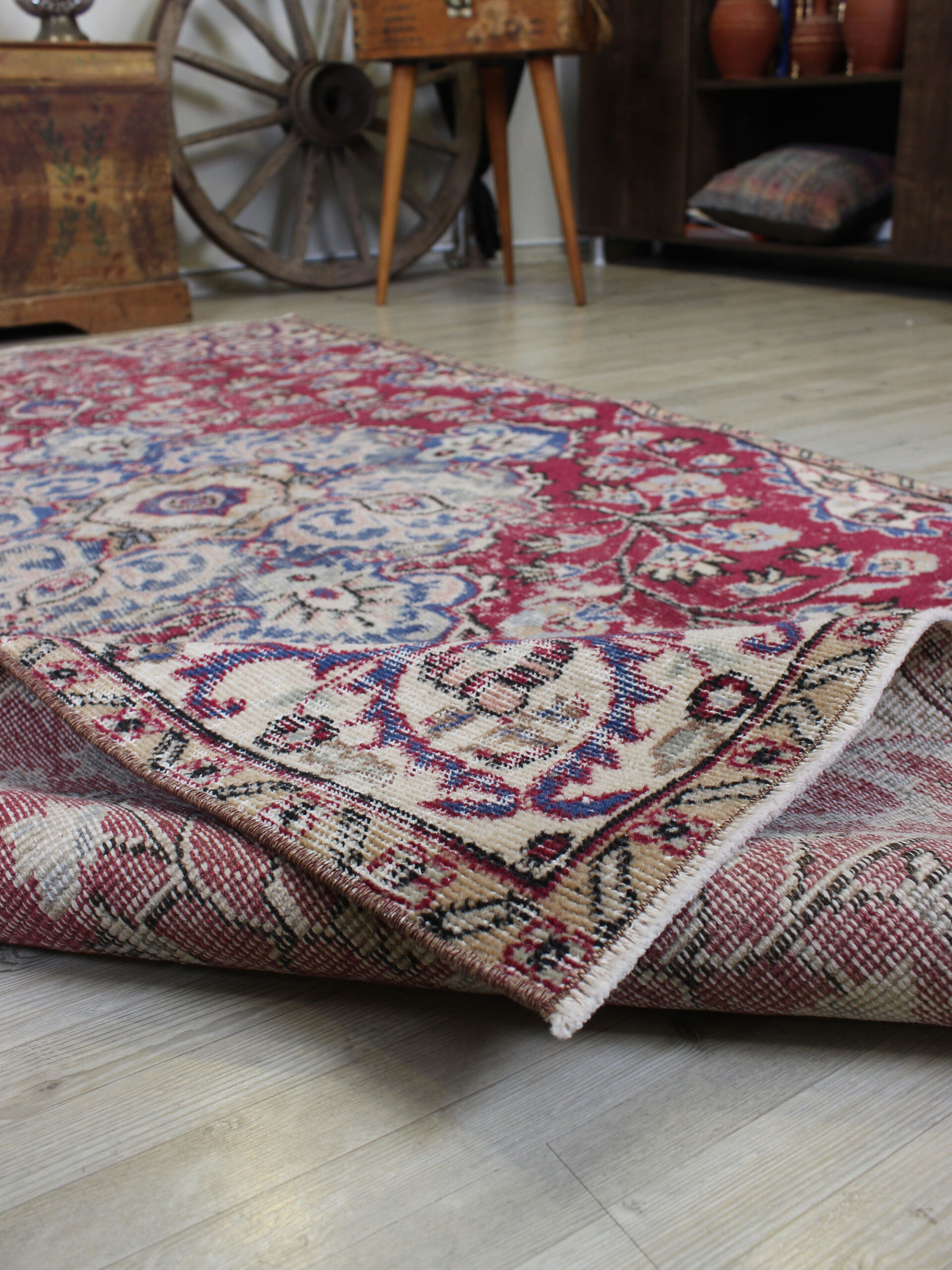 Eskitme El Dokuma Vintage Halı 125 x 234 cm 10592 - Görsel 6