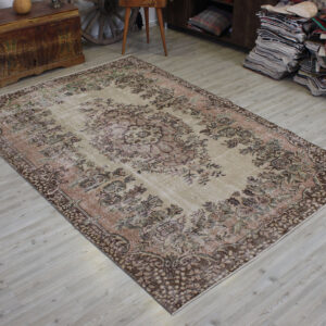 Eskitme El Dokuma Yün Vintage Halı 180 x 263 cm 10595