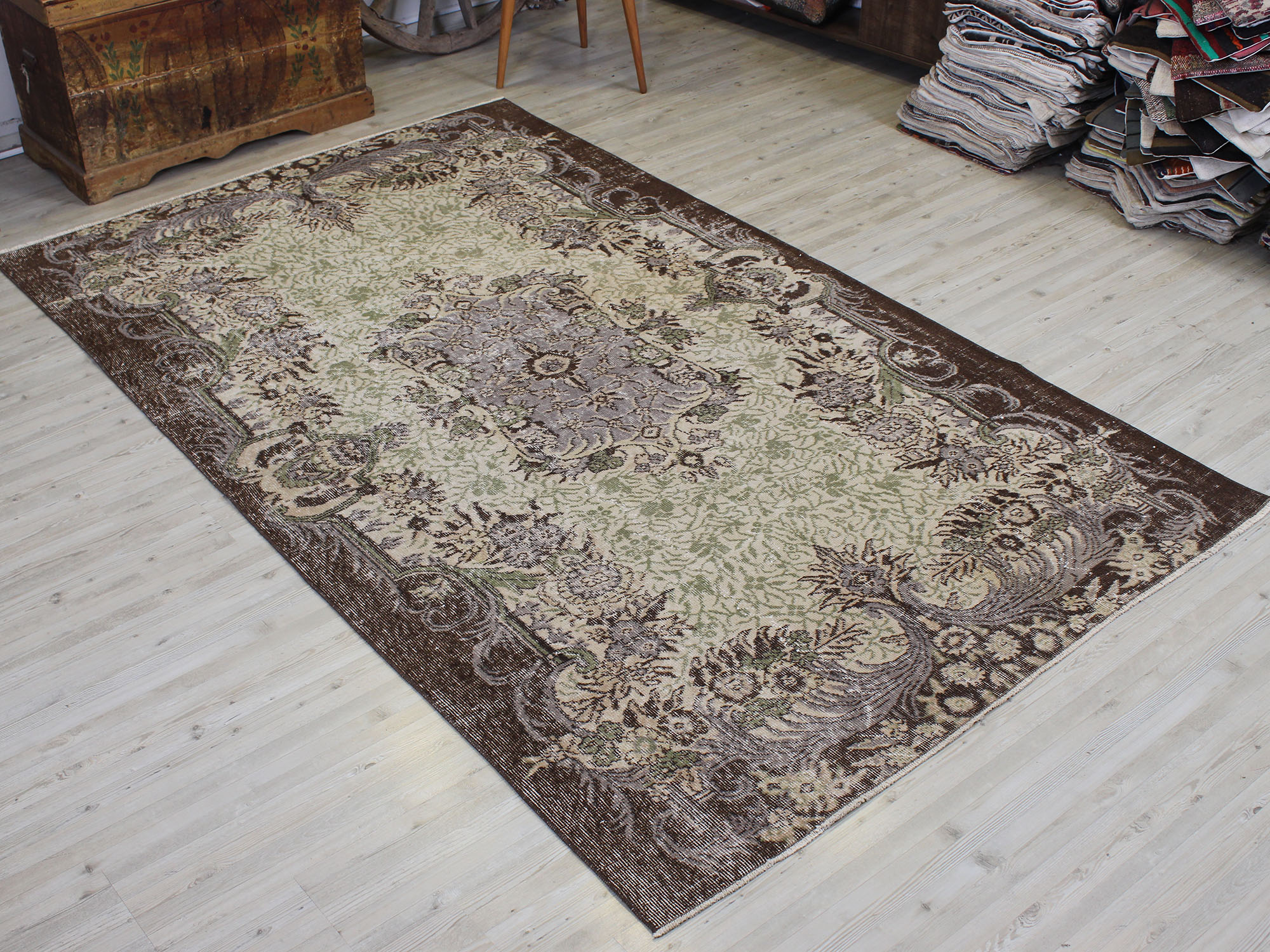 Eskitme El Yapımı Halı Yün 159 x 261 cm 10598