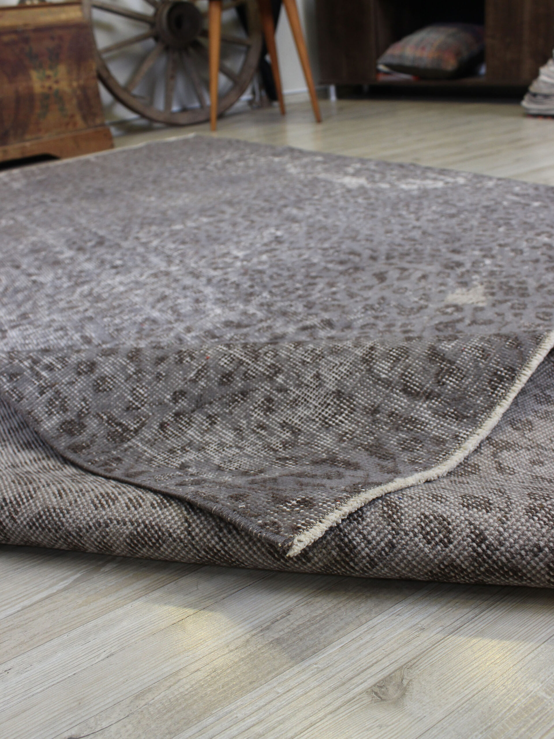 Eskitme El Yapımı Vintage Halı 154 x 264 cm 10599 - Görsel 7